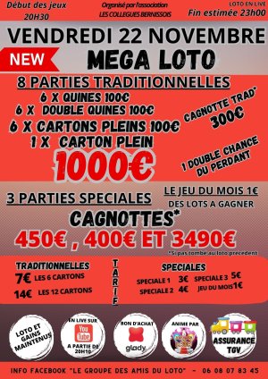 Loto en direct live de Les Amis du Loto du 22/11/2024